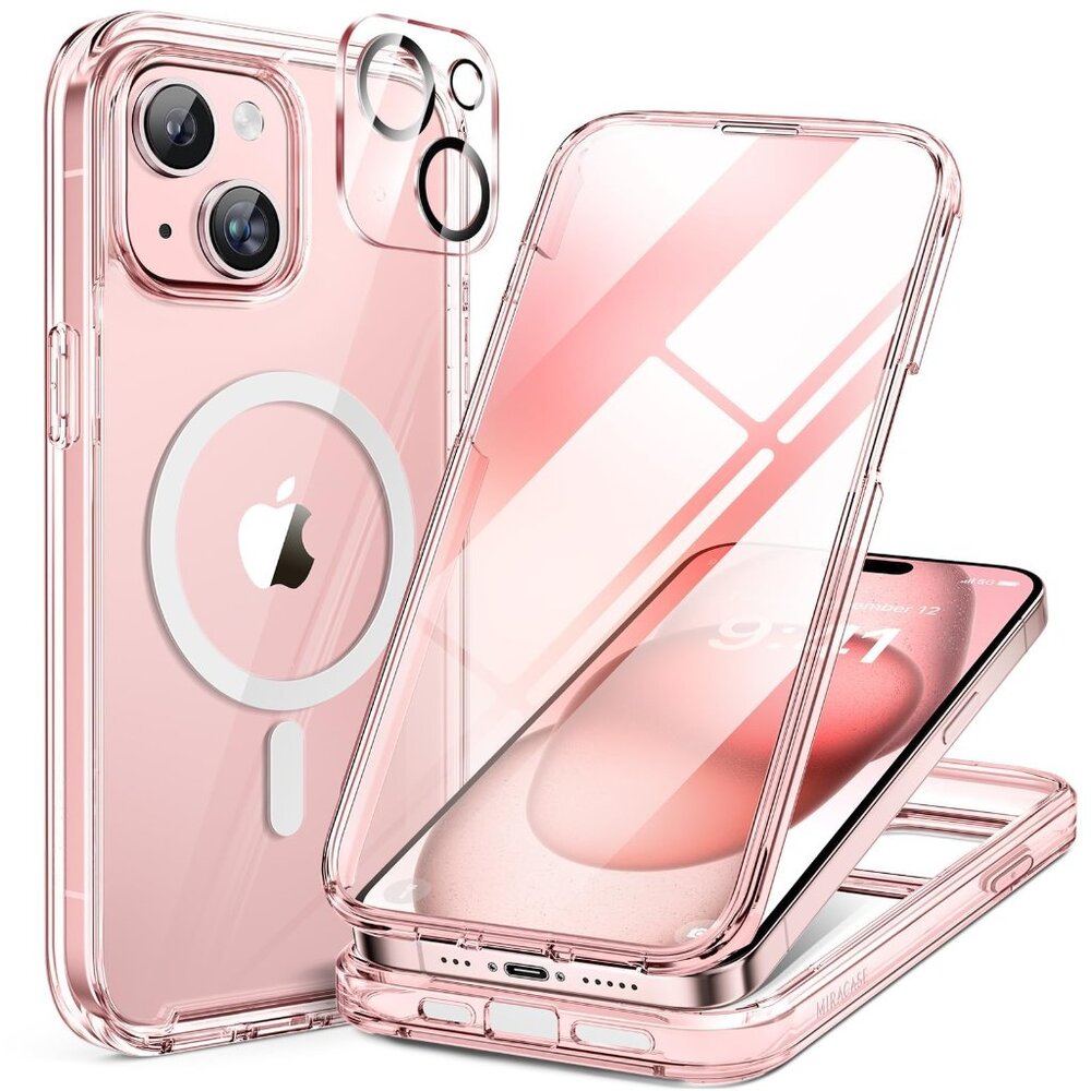 Miracase Glass Series for iPhone 15 Case Compatible with Magsafe
